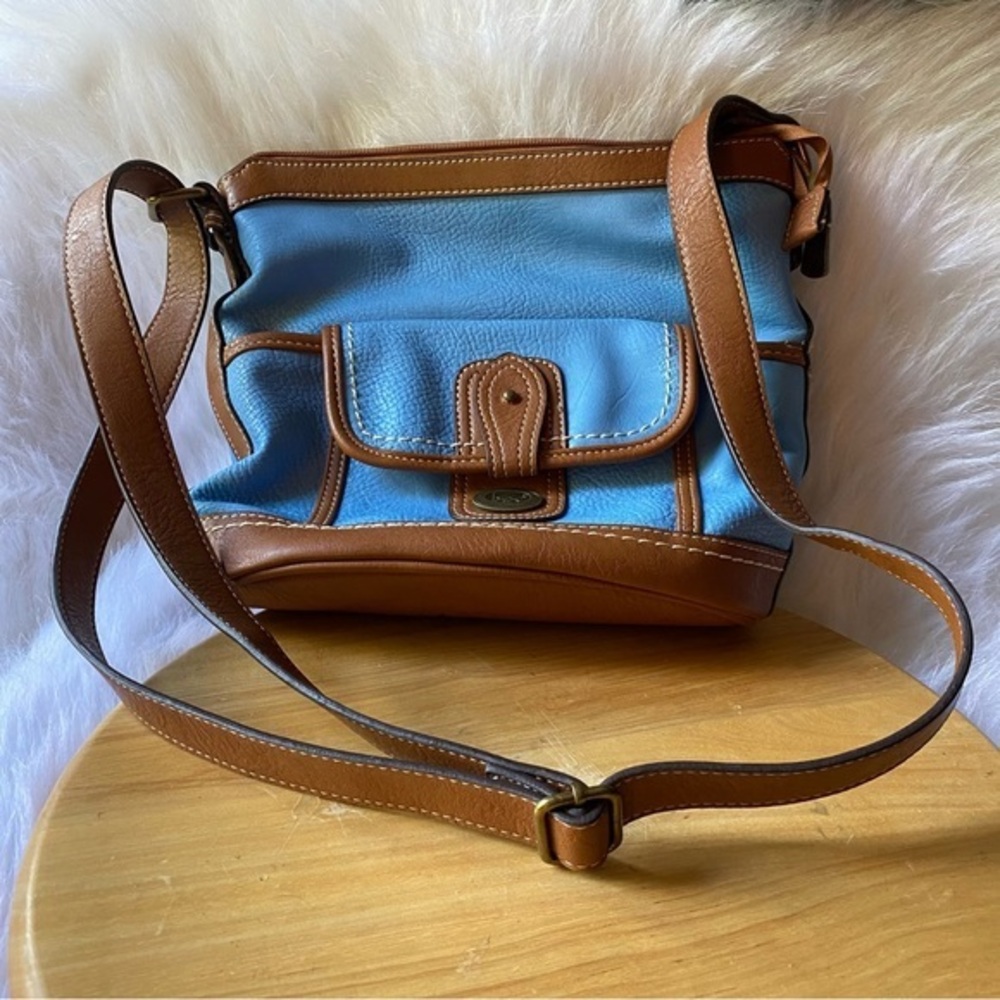b.o.c. Blue‎ and Brown Shoulder Bag Crossbody